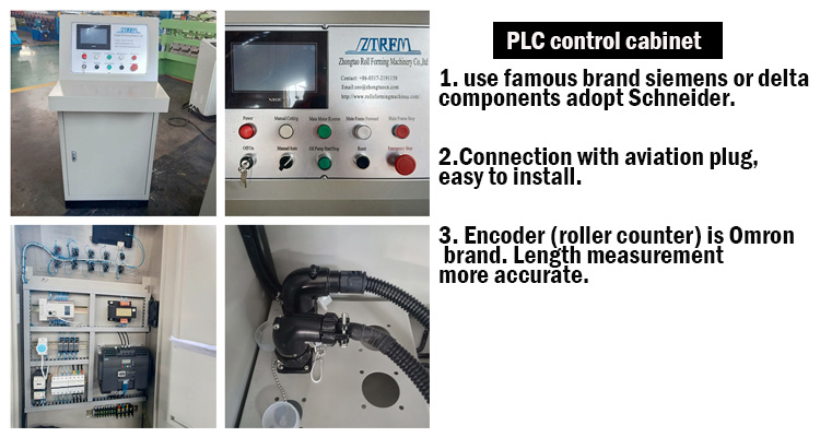 plc control cabinet for omega profile machine