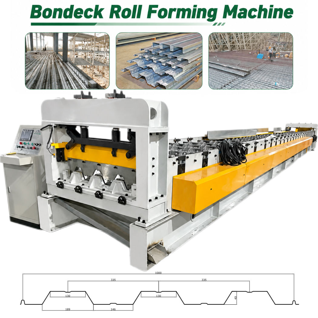 Automatic Floor Deck Roll Forming Machine with High Precision & Low Maintenance