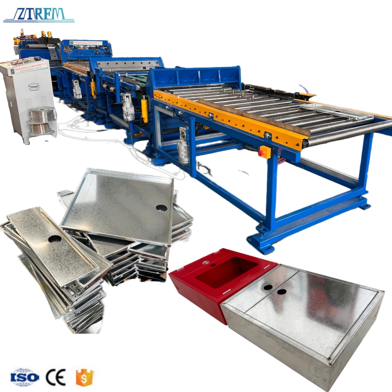 Automatic metal electrical cabinet panel roll forming machine for GI steel cabinet door production