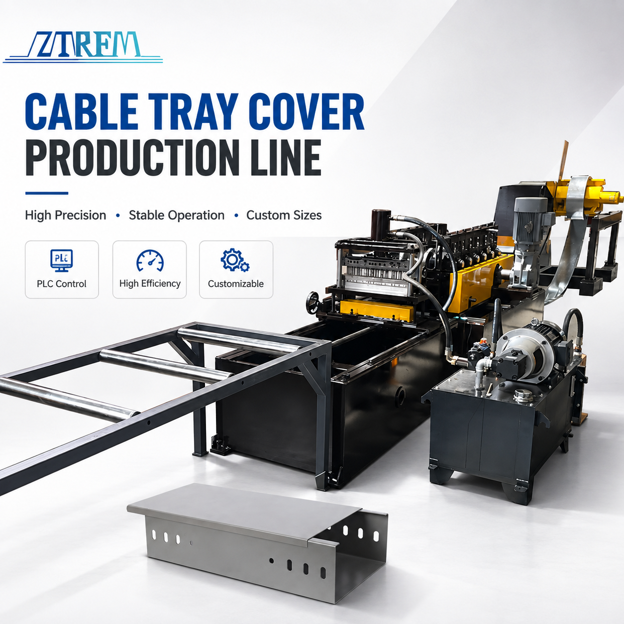 Cable Tray Cover Roll Forming Machine Manufacturer Automatic Cable Tray Cover Production Line