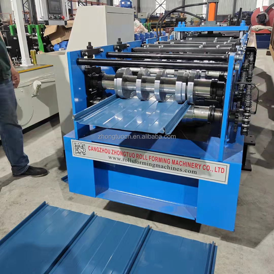 snap lock type roof sheet making machine