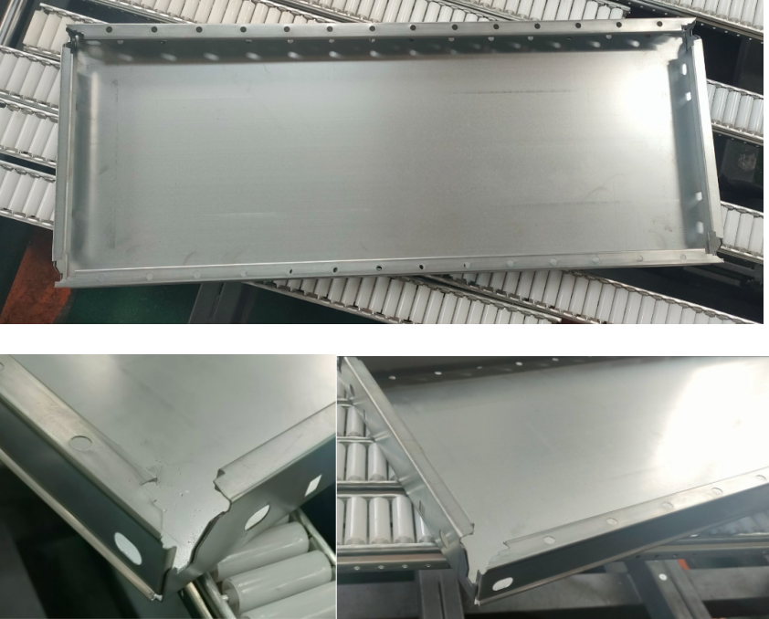 Heavy duty storage rack panel application
