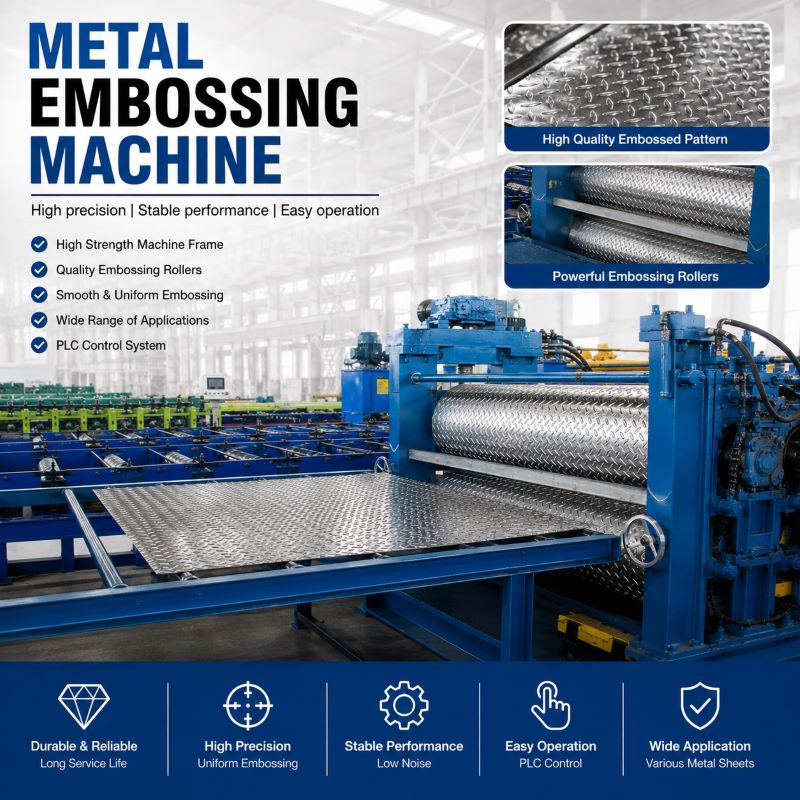 Metal Embossing Machine for Color Coated Steel