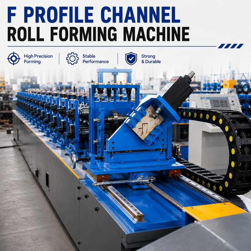 Full Automatic Servo F Profile Ceiling Channel Roll Forming Machine