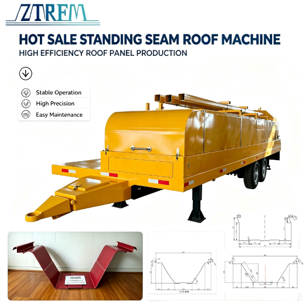Hot Sale Standing Seam Arch Roof Forming Machine with No Beam