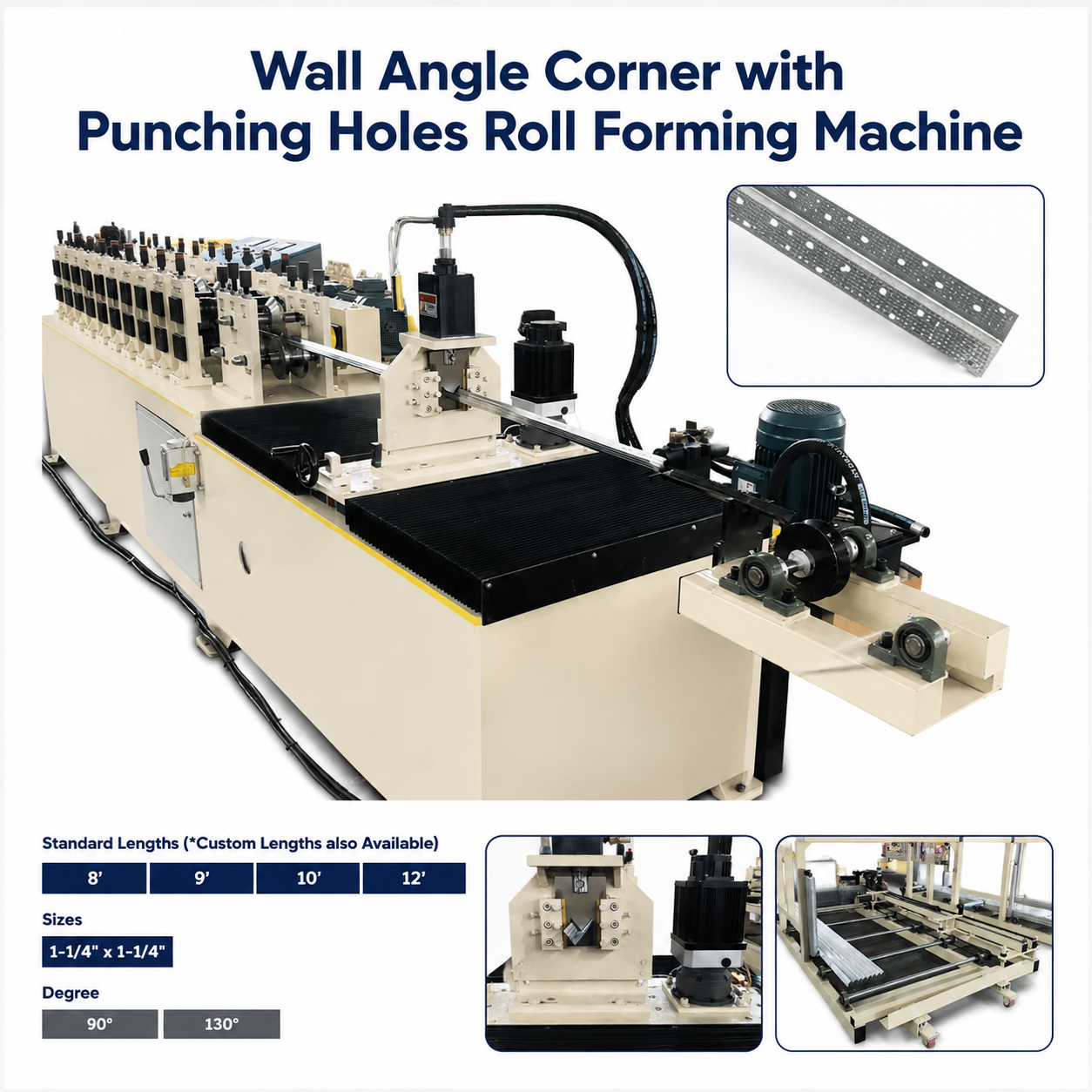 High Speed Steel Wall Angle Machine 70m/min Full Automatic Corner Bead Production