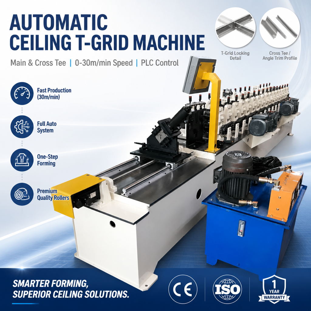 Suspended Ceiling T Grid Roll Forming Machine