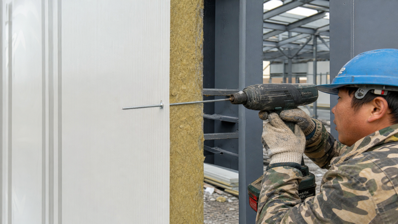 Thick Insulated Sandwich Panel Through-Fixing