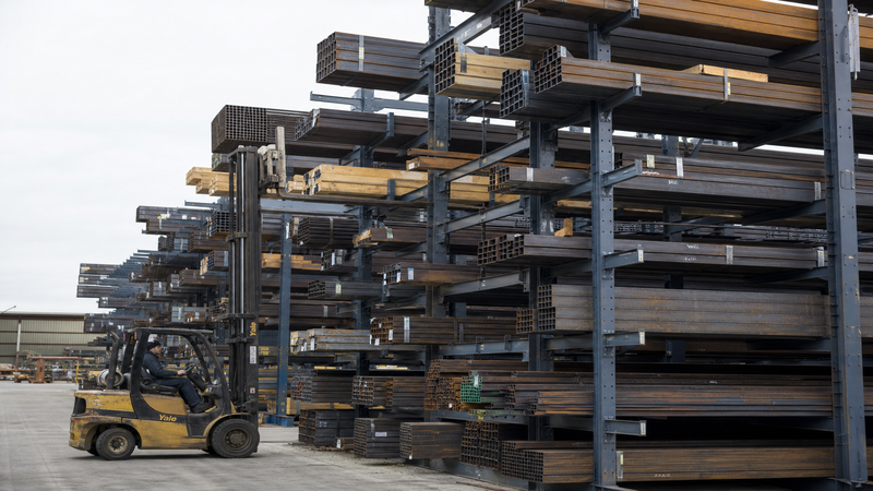 Heavy-Duty Cantilever Racking for Steel & Lumber