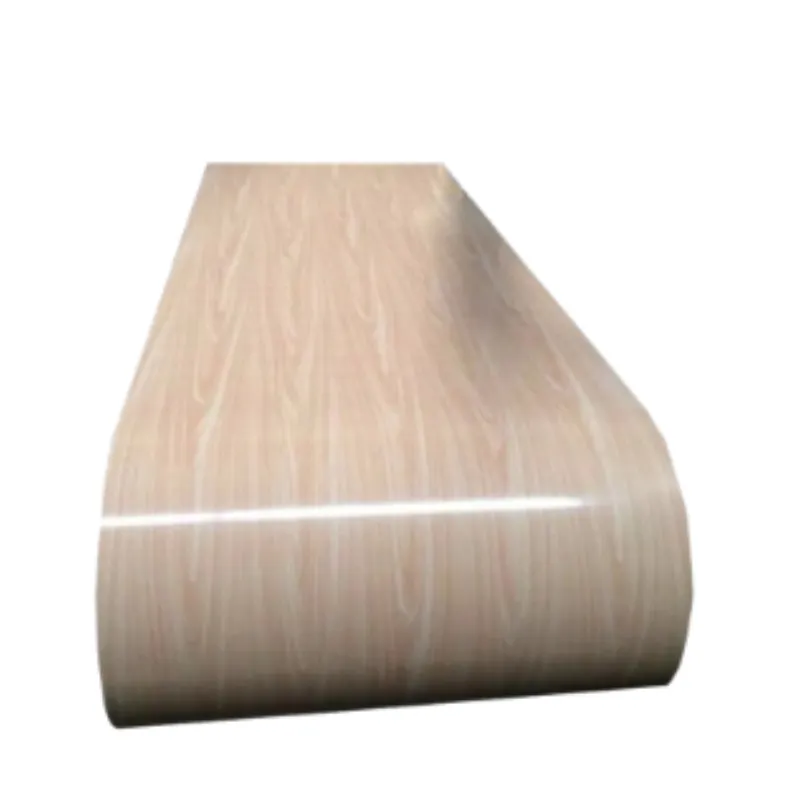 Customized Color Coated Wood Grain Steel Coil PPGI 0.3-2.0mm Thickness Supports Custom Patterns-Bending Cutting Welding Shandong, China+10-35days+TDC51D+Z+ASTM+Guanzhou