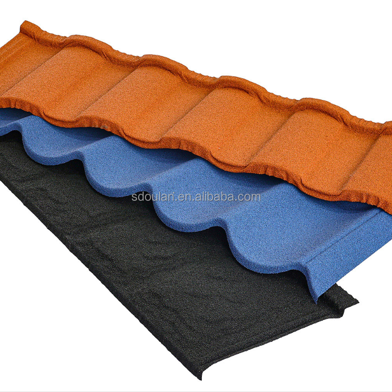 Factory Direct 0.4-0.5mm Color Stone Coated Metal Roofing Tile Z275 24 Gauge with Cutting Welding Bending Processing Services