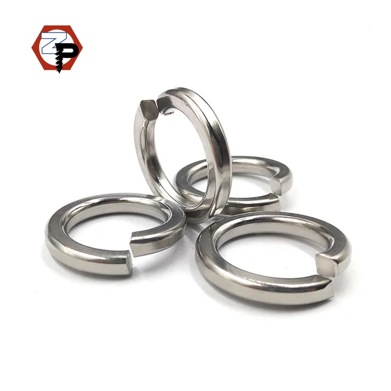 GB93 DIN127 Stainless Steel Material Spring Lock Washers Stainless Steel 304 316 Plain Color