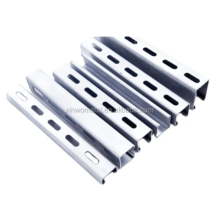 Hot Dip Galvanized Channel Stainless Steel Grating with Q235 Material AISI Standard Construction Cold Formed C Channel Profile 41*41mm