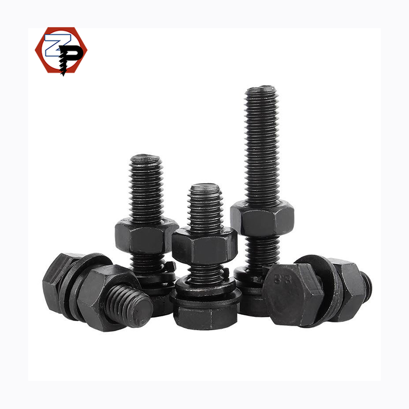Black Oxide GB5783 Hexagon Head Bolt and Nut Washer DIN933 M3-M52 Grade 8.8/10.9 Carbon Steel External Hex Bolts