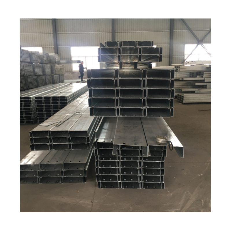 Galvanized C-Shaped Steel Structure for Prefabricated Building Material Warehouse Shed Bis Certified Custom Cutting Processing