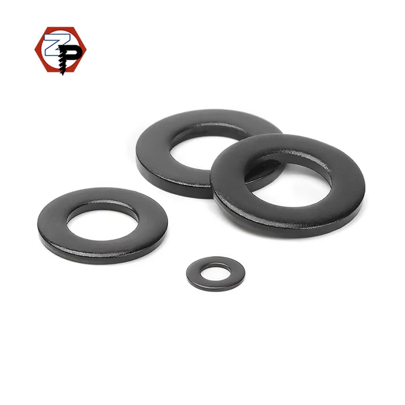 Factory Direct Sales Washers Flat DIN125 Carbon Steel Grade 4.8/8.8/10.9/12.9 Metal Black Oxide M3-M36
