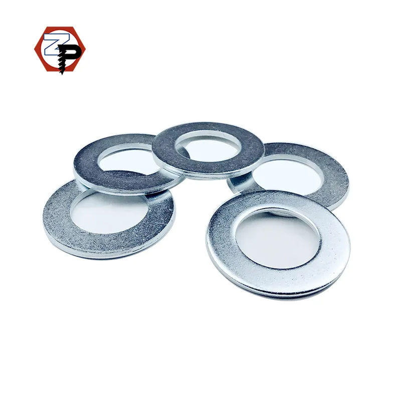 Carbon Steel Grade 4.8/8.8/10.9/12.9 DIN125 M3-M36 Zinc Plated Blue White Flat Washers Wholesale Price