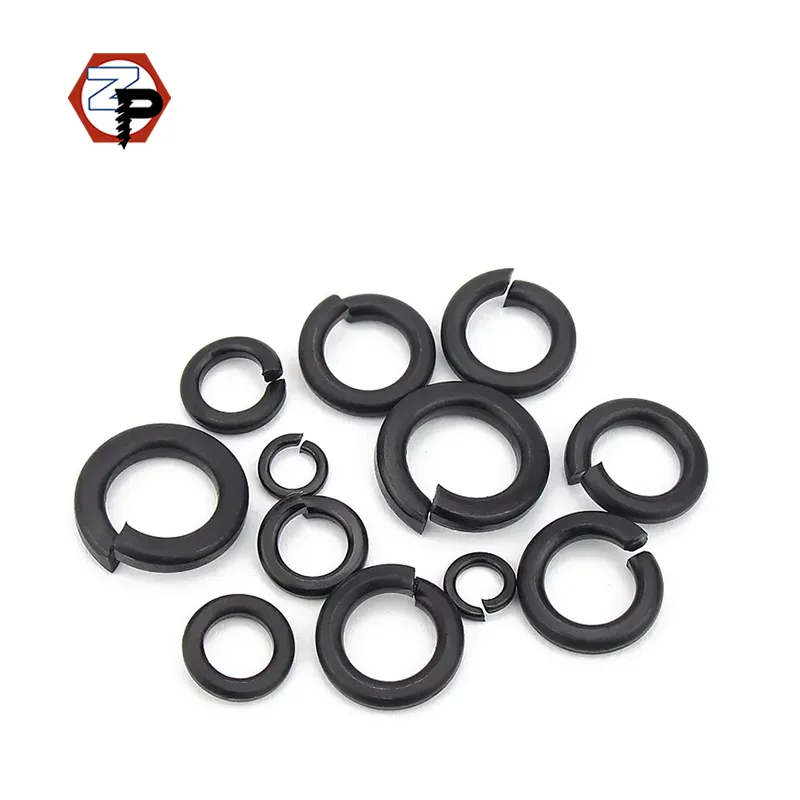 Wholesale Price DIN127 GB93 Carbon Steel Black Oxide M6 M8 M10 M12 M16 Split Spring Lock Washers