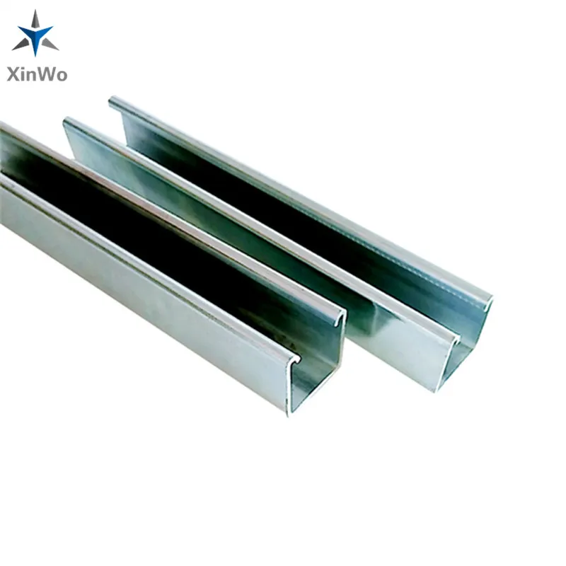 ISO Standard Slotted Powder Coated Unistrut Steel Channel 41x21mm 41x41mm