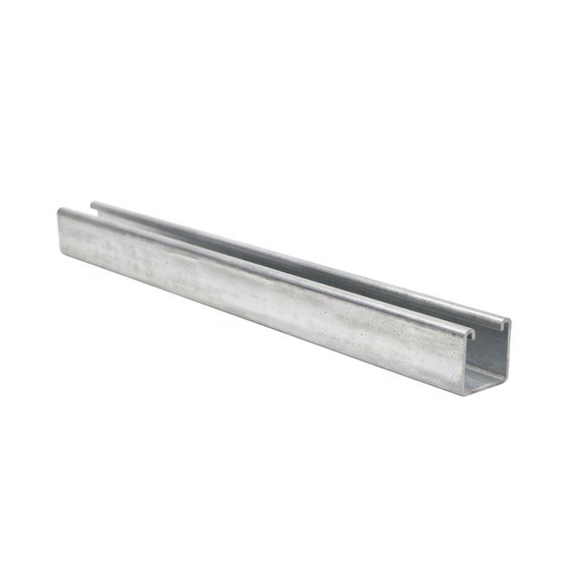 Low Price Wholesale HDG Steel C Channel Purlin 41x41x2mm Slotted Galvanized Metal Tracks SASO Certified Steel Sheet