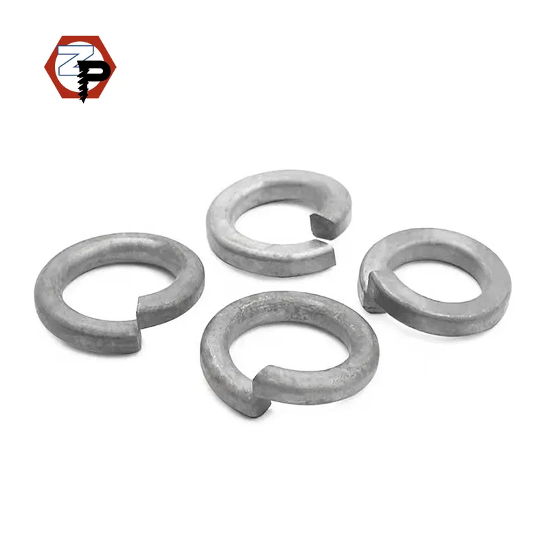 Fasteners Supplier DIN127 Carbon Steel HDG Hot Dip Galvanized Prevent Loose Split Lock Washer