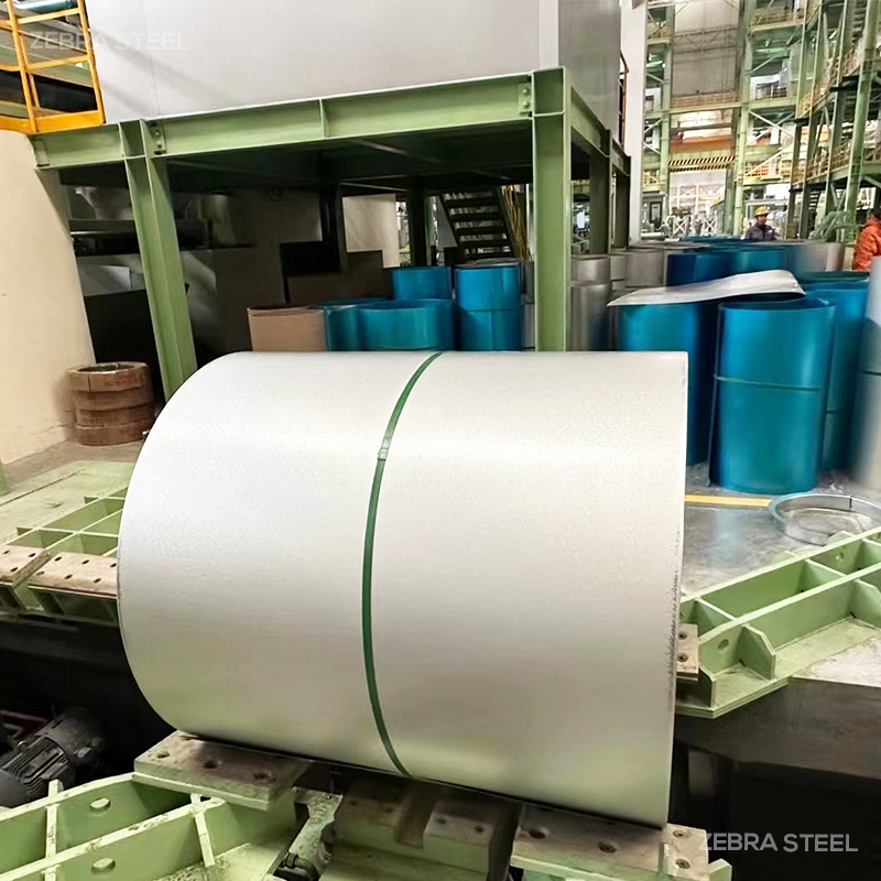 ASTM A792 AZ150 Coated Hard Regular Spangle Non-Oiled Galvalume Steel Coil Roll 600-1250mm