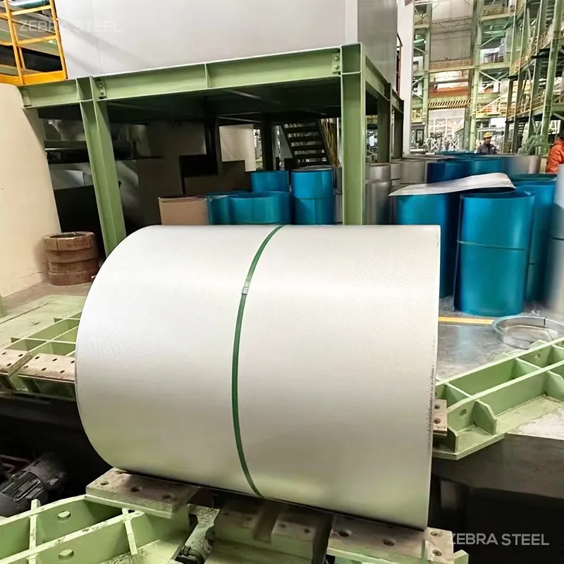 ASTM A792 AZ150 Coated Hard Regular Spangle Non-Oiled Galvalume Steel Coil Roll 600-1250mm