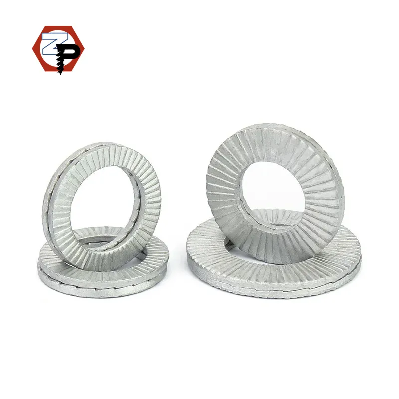 Dacromet Steel M6 M8 M12 M16 M20 DIN25201 Serrated Double Two Fold Self-locking Washers Wholesale Price