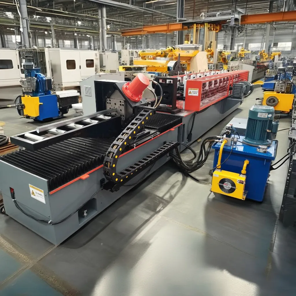 2mm Galvanized Steel Rack Mesh Deck U Support Channel Roll Forming Machine