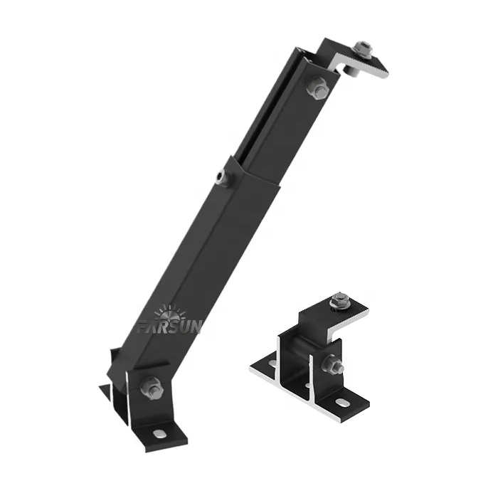 FarSun Adjustable Solar Panel Tilt Mounting Rack Adjustable Solar Panel Tilt Triangle Bracket Flat or Pitched+Al6005-T5 & SUS304+Ground Mounting