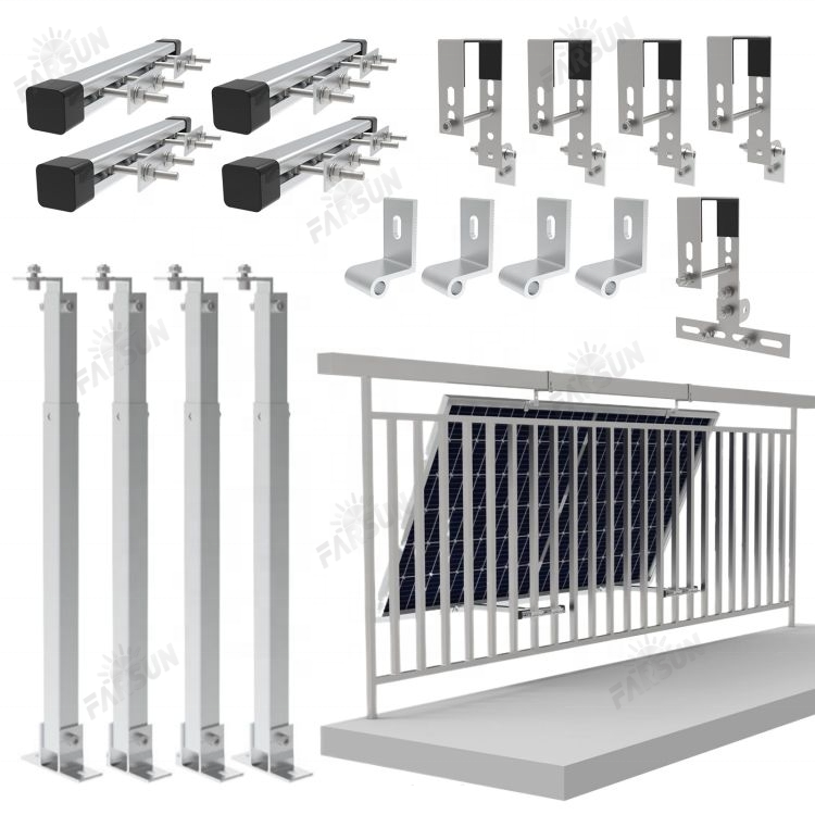 FarSun Wall Flat Roof Solar Wall Mounted Structure Adjustable Balcony Solar