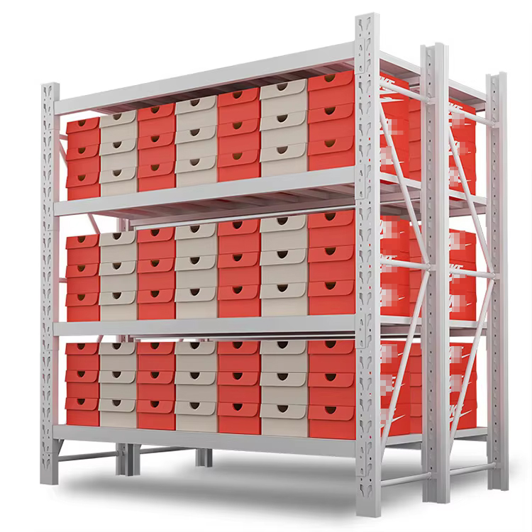 Heavy Duty Warehouse Racks 4-Layer Metal Storage Racks Logistics Garage Storage Steel Racks