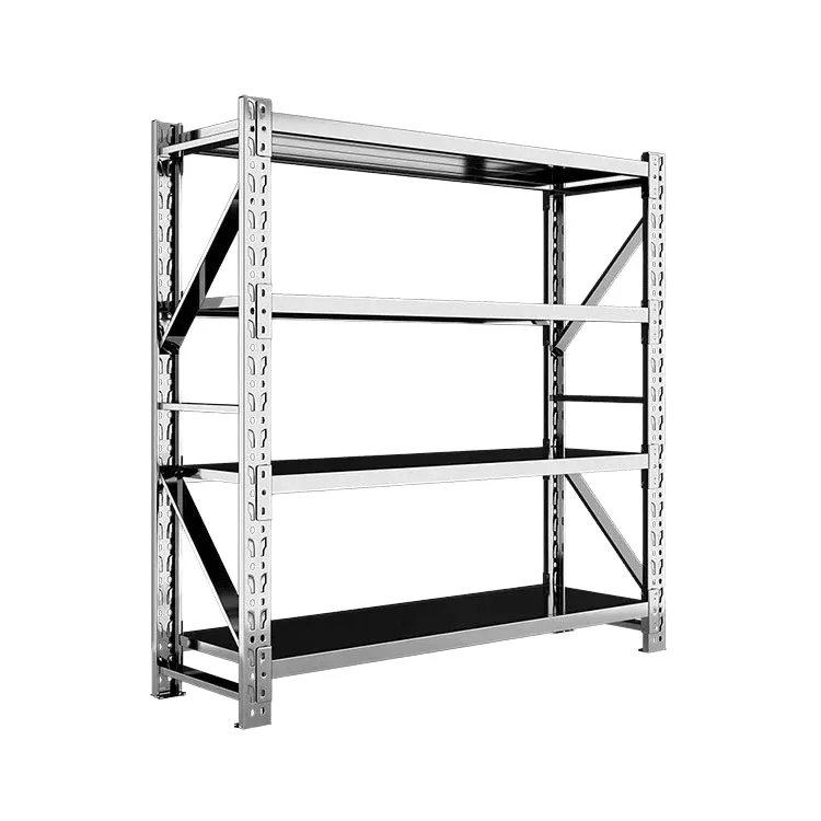 Popular Adjustable Stainless Steel Boltless Shelving Warehouse Storage Rack Units Boltless Stackable Warehouse Shelving Add layer+1200mm+100kg