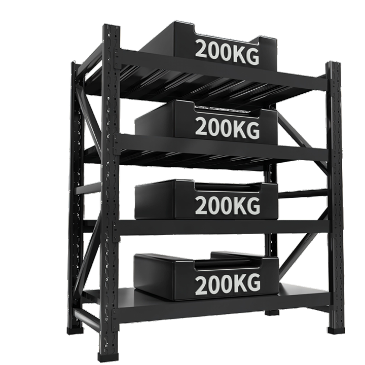 Durable Steel Boltless Assembled Warehouse Pallet Racking Industrial Shelving Corrosion Protection Electrostatic Powder Coating