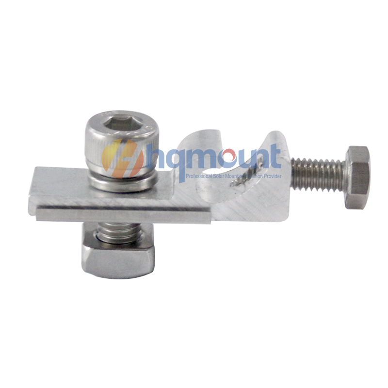 HQ MOUNT GL01 Grounding Earthing Lug Set with M8 Square Nut for Solar Profile Solar Mounting System