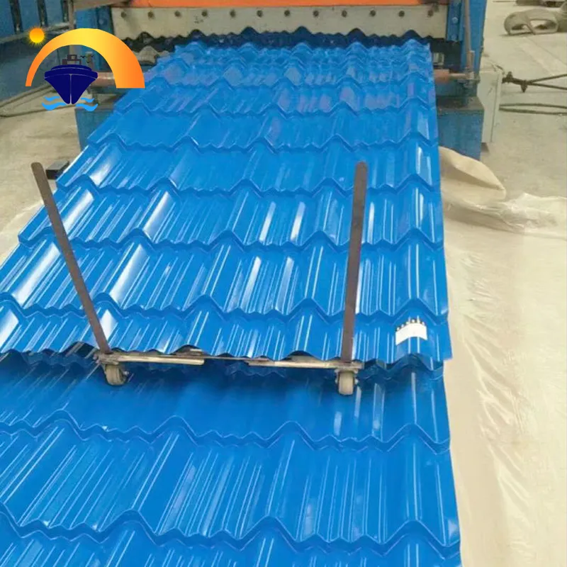 Corrugated Color Steel Roofing Sheet High Strength PPGI/PPGL for Factory,Corrugated Color Coated Roof Sheet 0.3-0.8mm RAL Color
