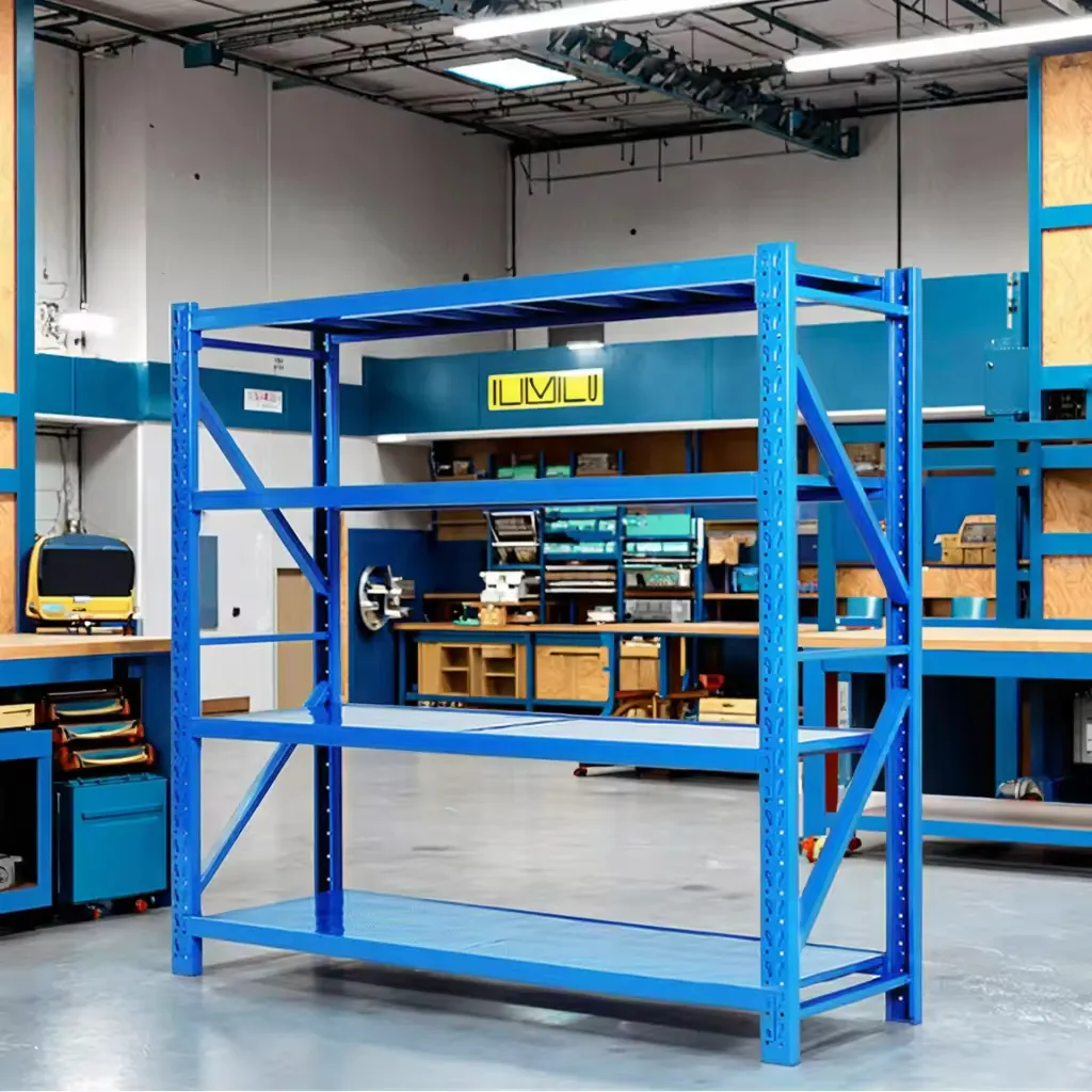 Fast Shipping Steel Shelving Medium Duty Stacking Racks & Shelves for Garage Storage Factory Wholesale