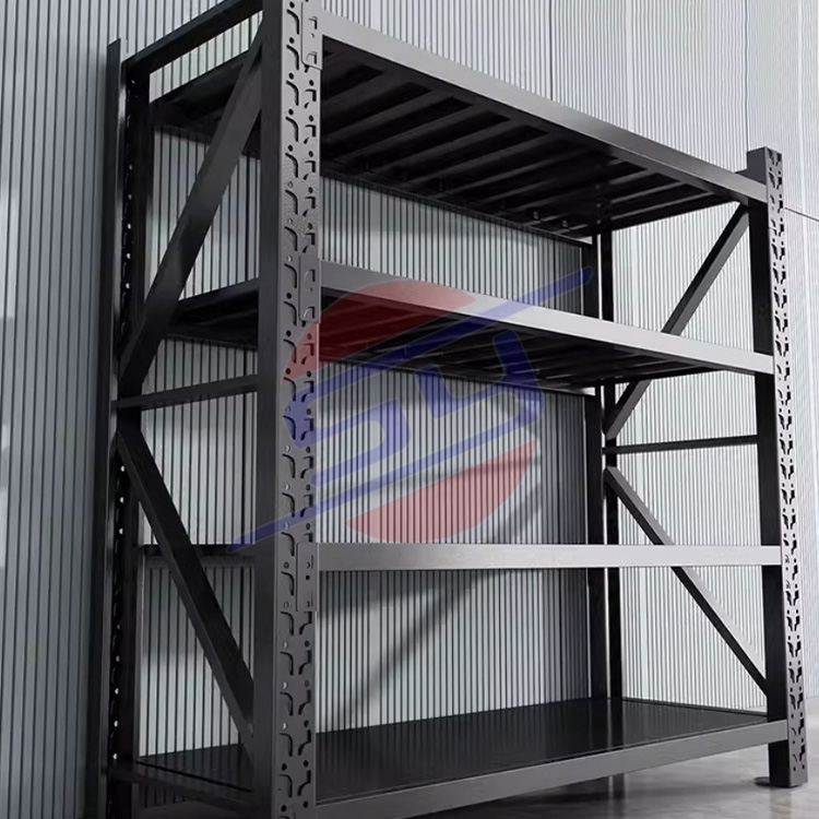 Customizable 4-Tier Metal Pallet Racking Wholesale Warehouse Steel Industrial Garage Storage Units Stacking Racks & Shelves