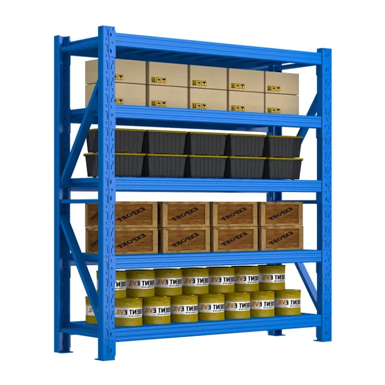 High Quality Light Duty Storage Metal Shelves Wholesale Corrosion Protected Steel Rack 2000*400*2000*4layer