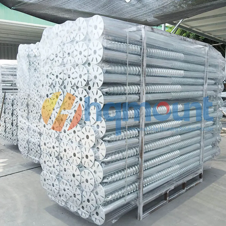 Ground Screw for Large Scale Ground Solar Park Mounting Structures Foundation Ground Mounting+0-60+Q235B