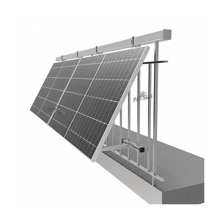 FarSun Adjustable Angle Solar Module Holder Hook Balcony Mount Veranda Brackets
