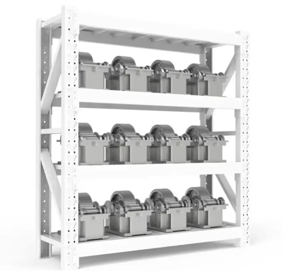 Customized Industrial Medium Duty Stacking Racks System Units Metal Rack Warehouse Steel Pallet Racking Galvanized Shelving