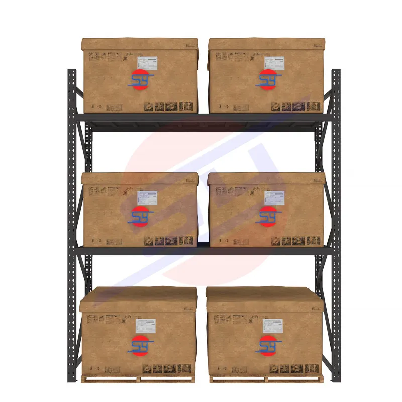 New Design Warehouse Racking Heavy Duty Thickened Metal Pallet Racking Steel No Boltless Easy Installation Shelving Racking