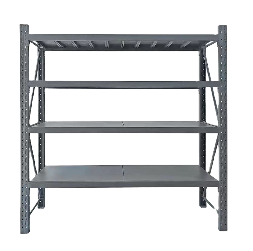 Adjustable Steel Warehouse Shelves Light Duty Rack Workshop Storage Metal Racks for Garage & Warehouse Packed Cartons