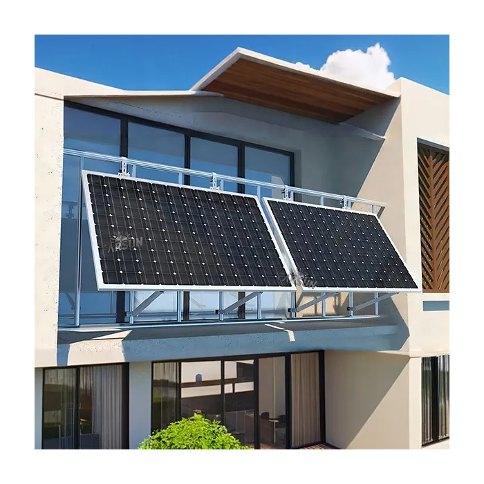 FarSun Solar Racking System Photovoltaic Balcony Adjustable Balcony Bracket 0-45 Degree Adjustable+Al6005-T5 & SUS304+BIPV Mounting