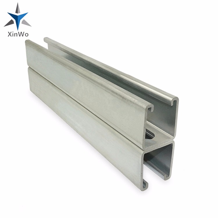 Galvanized Steel Channel 41x82 Cold Formed Metal C Profile Shelf Bracket for Solar Mounting System