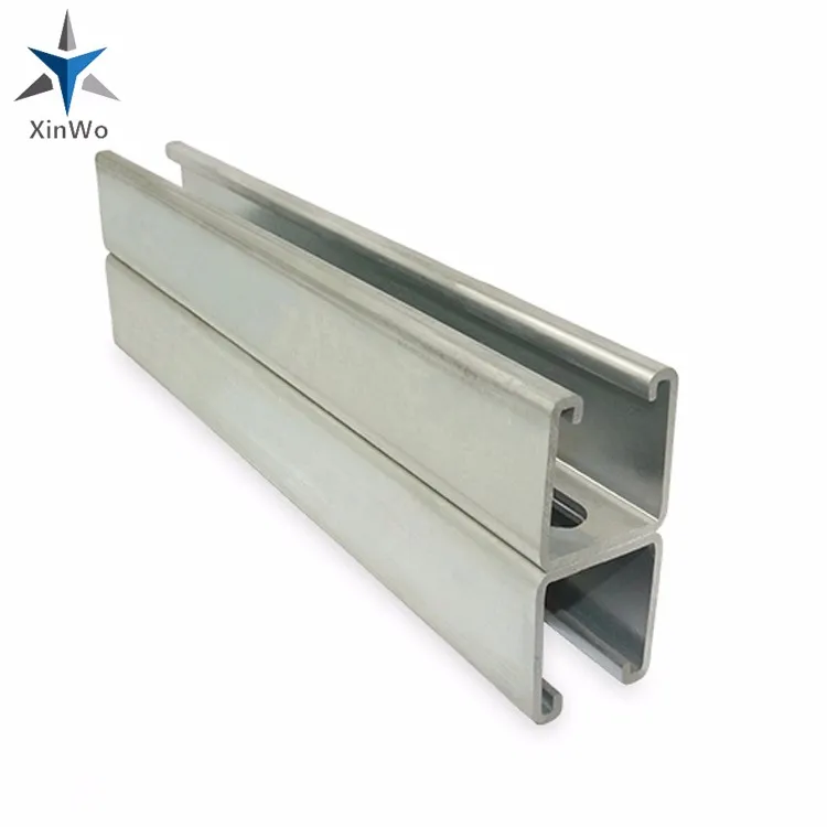 Galvanized Steel Channel 41x82 Cold Formed Metal C Profile Shelf Bracket for Solar Mounting System