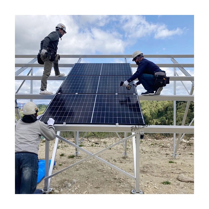 FarSun Extruded Aluminum Industrial Solar PV Plant Mounting Solution Solar Panel Holder PV Railing Mounting