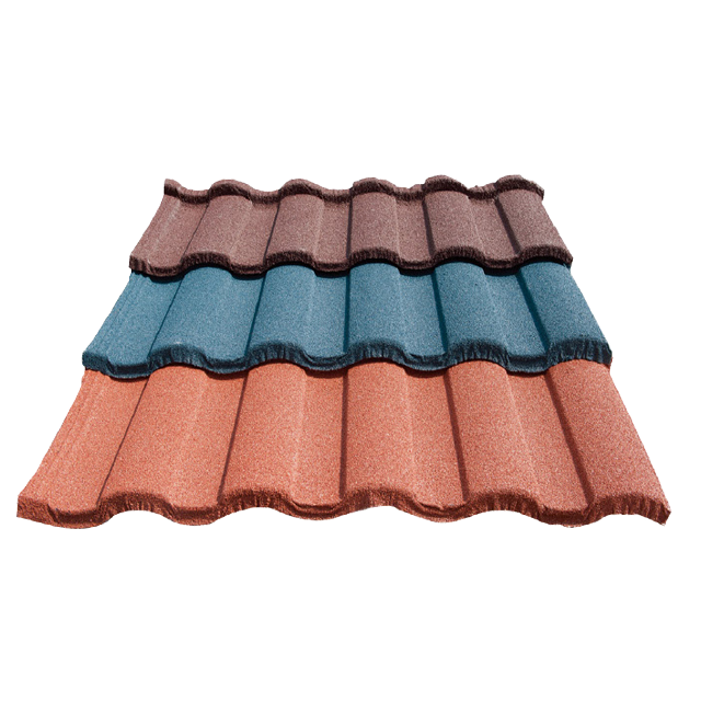 High Strength Functional Building Materials Metal Roof Shingles Long Span Stone Coated Metal Roof Tile