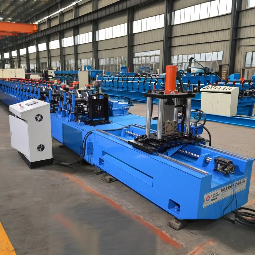 1.5-2.5mm Galvanized Steel Warehouse or Supermarket Shelf Upright Racking Roll Forming Machine